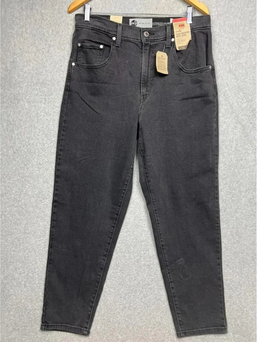 90s Y2k Sliver Tab Levis High Waisted Mom Jeans Denim Tapered Womens 31 X27